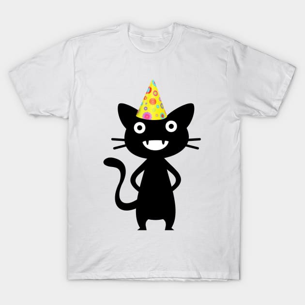 Party Cat 3 T-Shirt by Molenusaczech